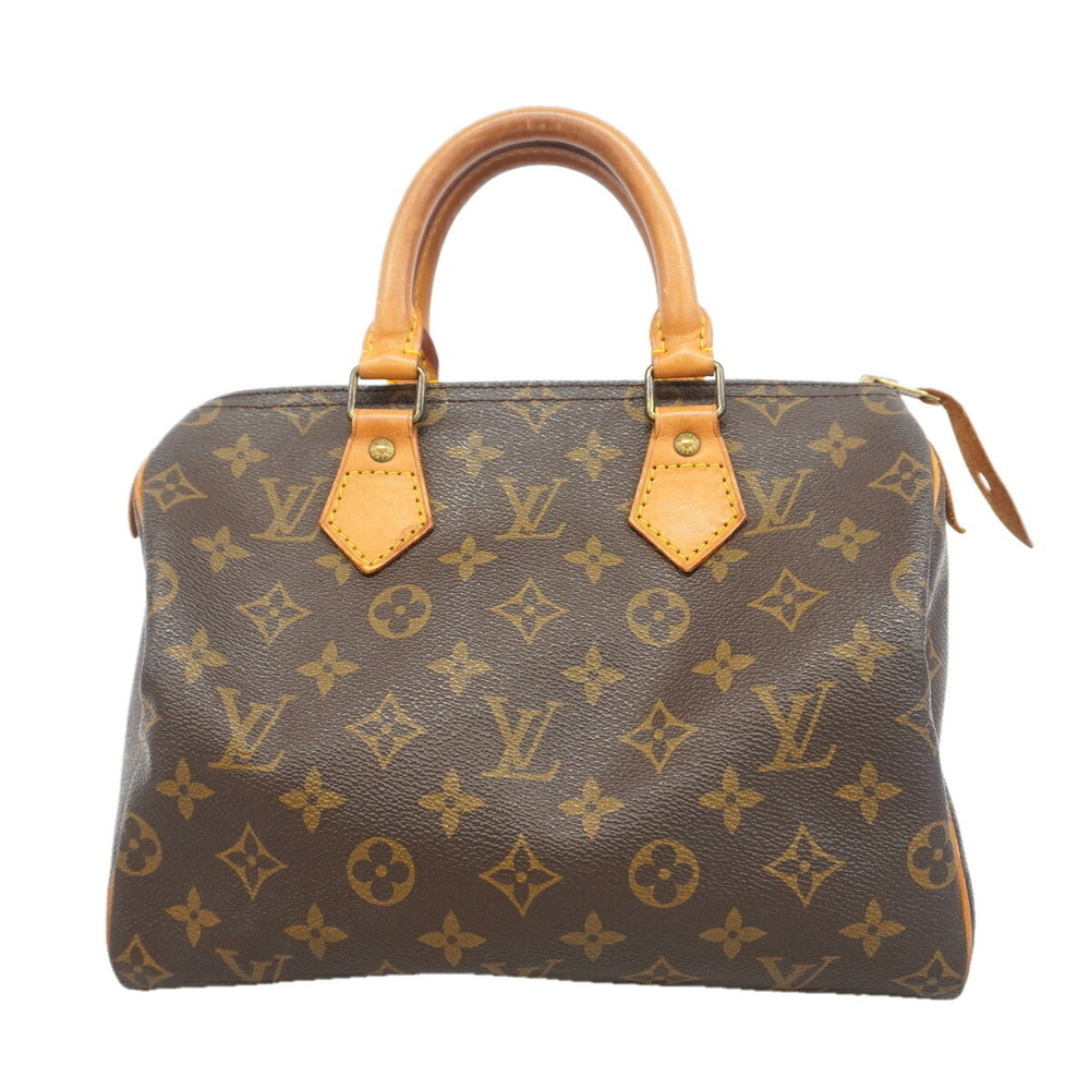LOUIS VUITTON Authentic Brown Monogram Speedy 25 Bag